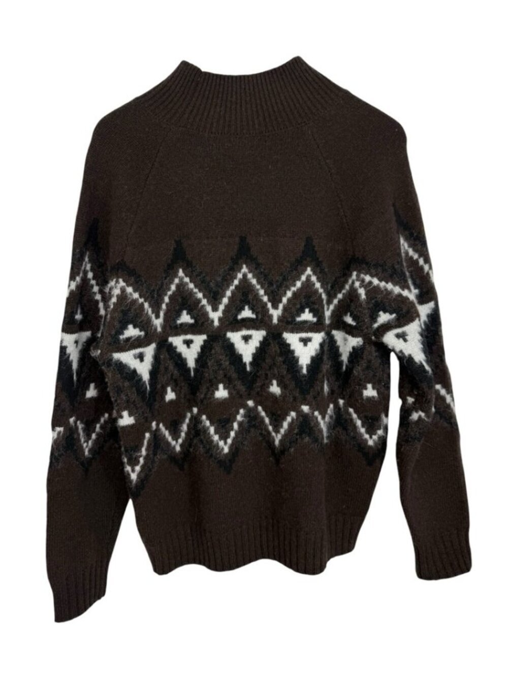 Banana Republic Como Fair Isle Sweater Men’s Size Medium Brown - Picture 3 of 9
